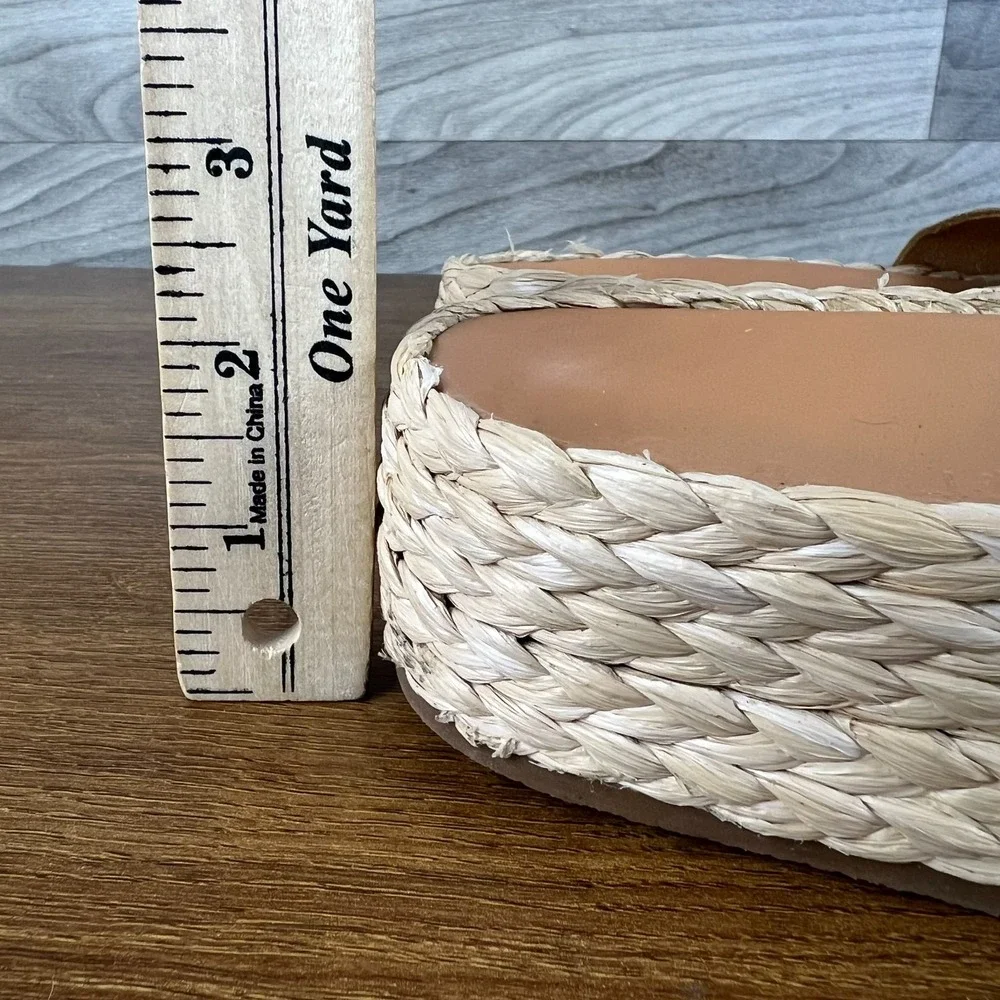 Splendid Becki Platform Espadrille Sandals Womens Size US 9 Brown Casual Slip On